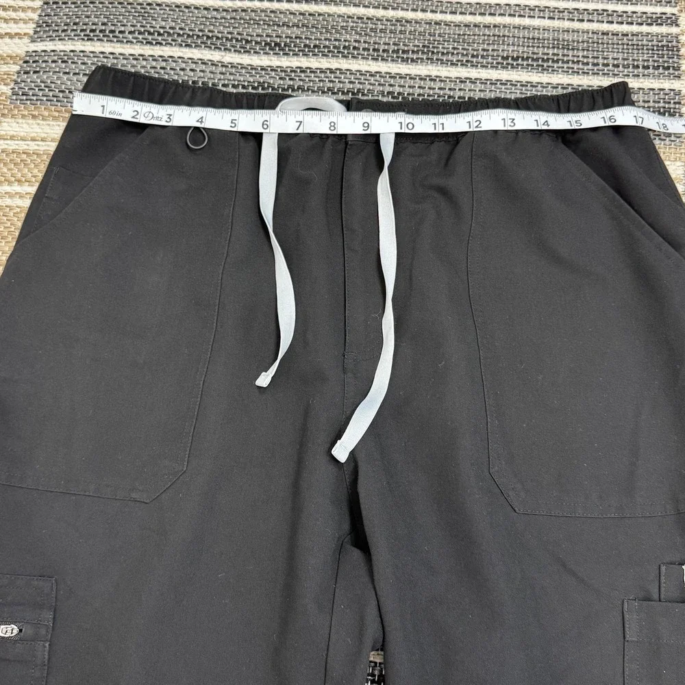 Figs Cairo Cargo Technical Collection Scrub Pants Mens XL‎ Straight Leg Black